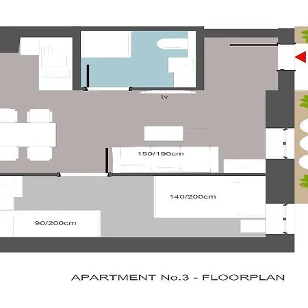 Old Town First Floor アパート *